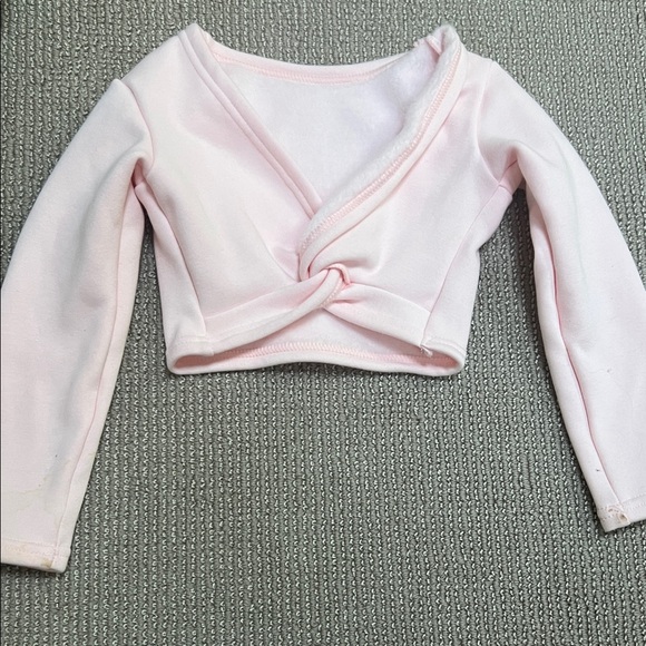 Pink Long Sleeve Wrap Top - Picture 2 of 8